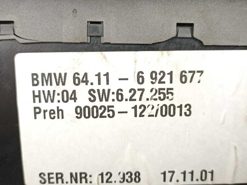 Recambio de mandos calefaccion aire para bmw 7 (e65, e66, e67) 745 i, li referencia OEM IAM 64116921677  