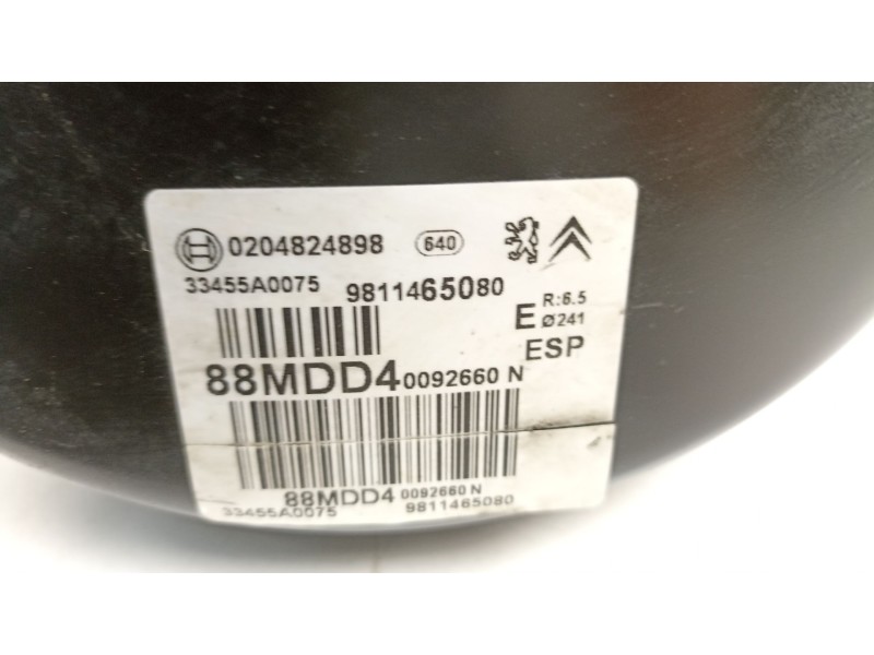 Recambio de servofreno para citroën c3 ii (sc_) 1.2 vti 82 referencia OEM IAM 9811465080 0204824898 