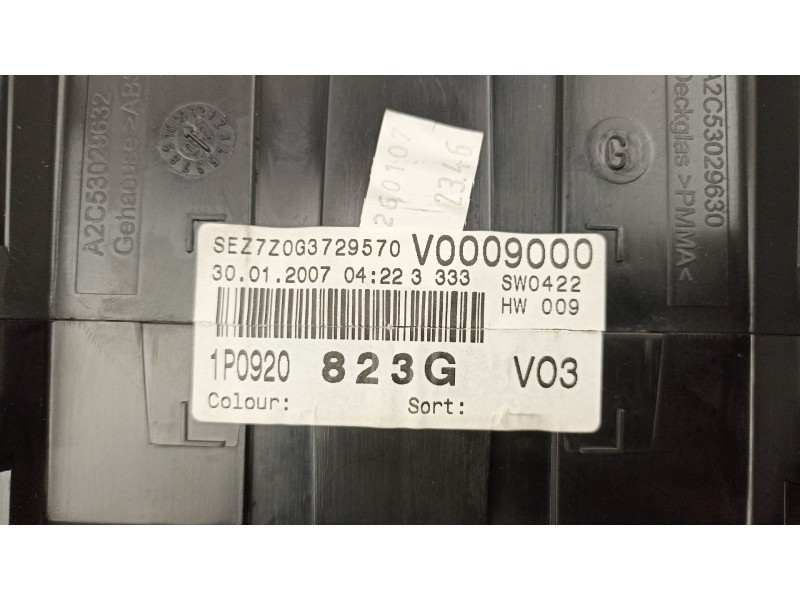 Recambio de cuadro instrumentos para seat leon (1p1) 1.9 tdi referencia OEM IAM 1P0920823G  