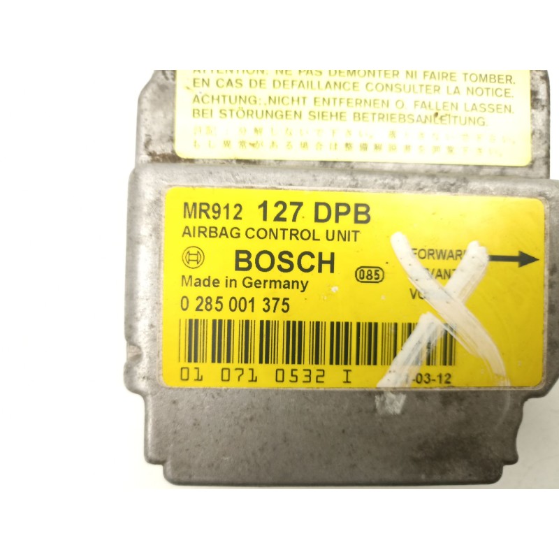 Recambio de centralita airbag para mitsubishi space star monospace (dg_a) 1.6 16v (dg3a) referencia OEM IAM MR912127  