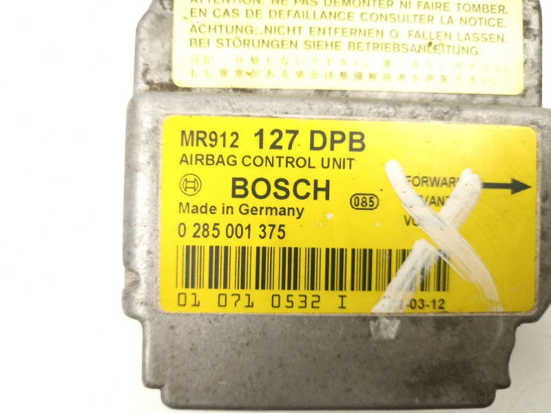Recambio de centralita airbag para mitsubishi space star monospace (dg_a) 1.6 16v (dg3a) referencia OEM IAM MR912127  