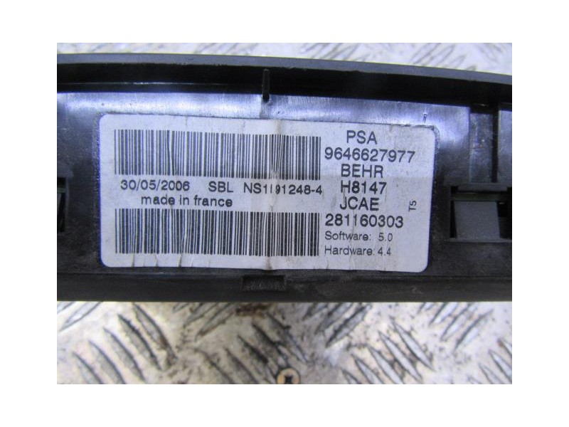 Recambio de mandos calefaccion : peugeot 307 : 2.0 hdi cabrio 6v [2006] para peugeot 307 2.0 hdi cabrio 6v referencia OEM IAM 96