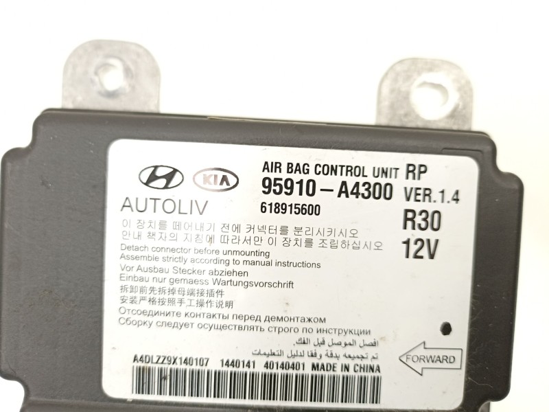 Recambio de centralita airbag para kia carens iv 1.7 crdi referencia OEM IAM 95910A4300  