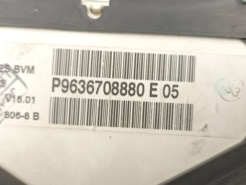 Recambio de cuadro instrumentos para peugeot 307 (3a/c) 2.0 hdi 90 referencia OEM IAM 9636708880  