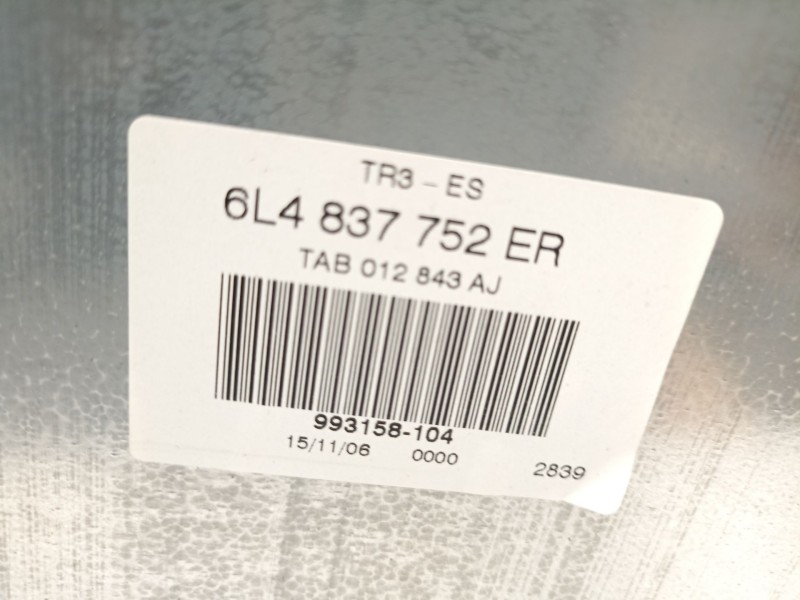 Recambio de elevalunas delantero derecho para seat ibiza iii (6l1) 1.4 16v referencia OEM IAM 6L4837752ER  6L2959801