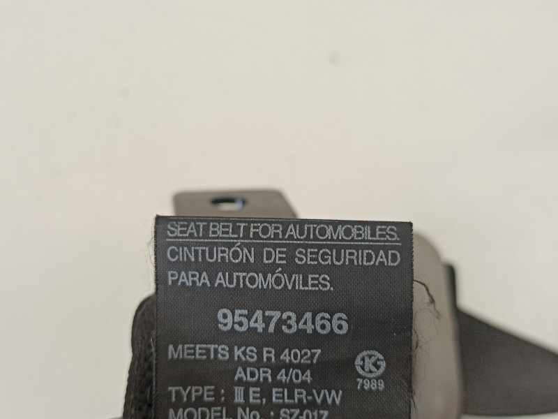 Recambio de cinturon seguridad delantero derecho para chevrolet captiva (c100, c140) 2.2 d referencia OEM IAM 95473466  