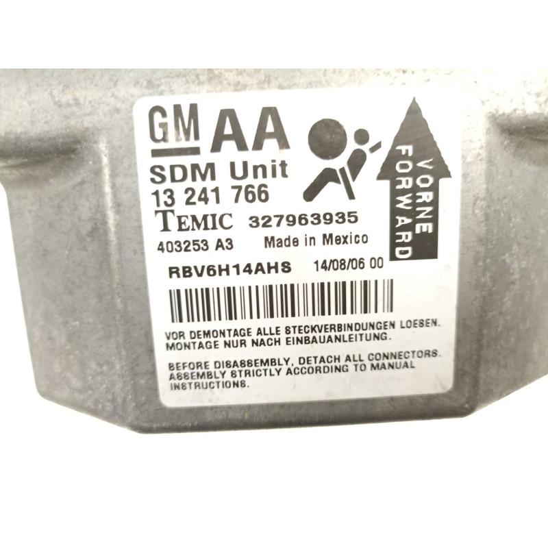 Recambio de centralita airbag para opel zafira / zafira family b (a05) 1.9 cdti (m75) referencia OEM IAM 13241766  