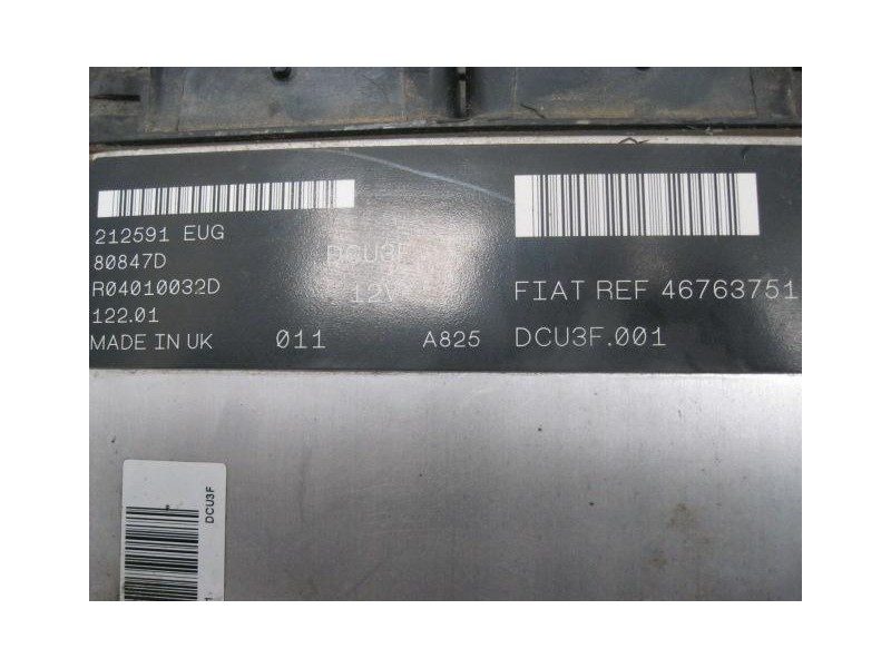 Recambio de centralita : fiat punto : 1.9d(188a3000)gasoleo a (59,84cv)3p [2001] para fiat punto 1.9d(188a3000)gasoleo a (59,84c
