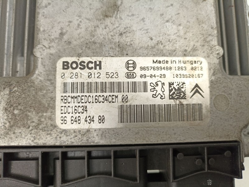 Recambio de centralita para peugeot 207/207+ (wa_, wc_) 1.4 hdi referencia OEM IAM 9664843480 0281012523 9657699480