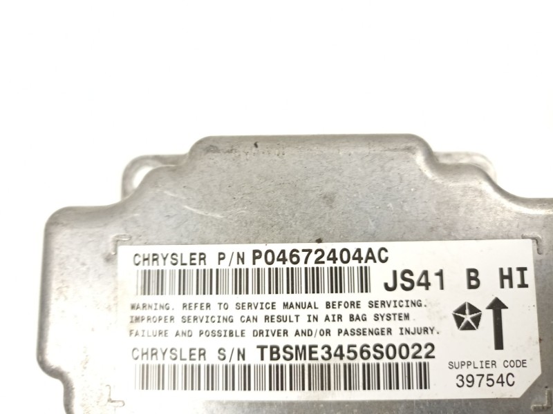 Recambio de centralita airbag para chrysler sebring (js) 2.0 vvt referencia OEM IAM 4672404AC  