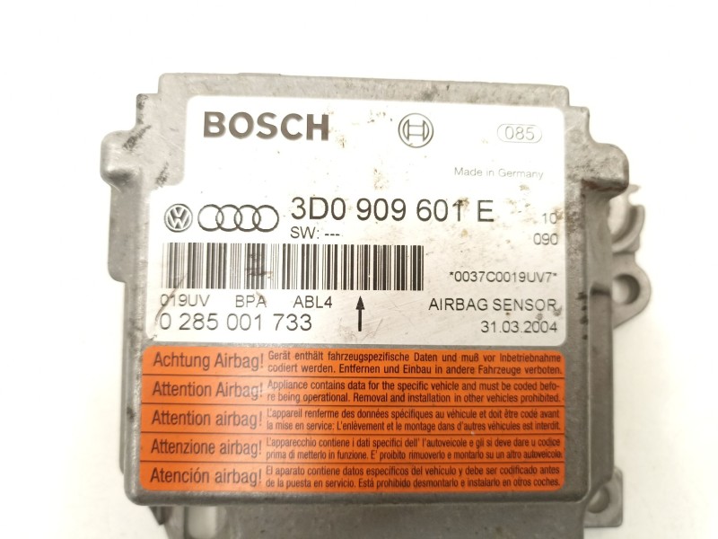 Recambio de centralita airbag para volkswagen touareg (7la, 7l6, 7l7) 2.5 r5 tdi referencia OEM IAM 3D0909601E 0285001733 