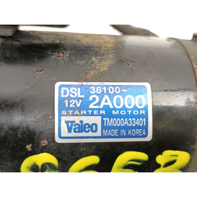 Recambio de motor arranque para kia cerato i hatchback (ld) 1.5 crdi referencia OEM IAM 361002A000 TM000A33401 