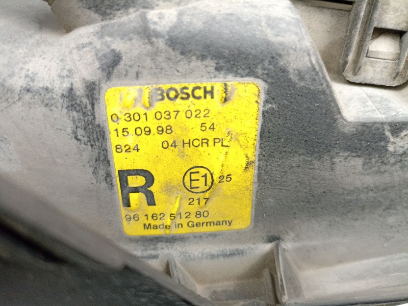 Recambio de faro derecho para peugeot 406 (8b) 2.1 td 12v referencia OEM IAM 9616251280 0301037022 