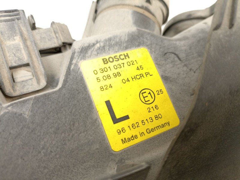 Recambio de faro izquierdo para peugeot 406 (8b) 2.1 td 12v referencia OEM IAM 9616251380 0301037021 