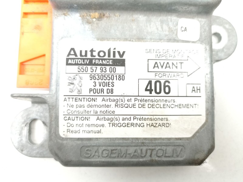 Recambio de centralita airbag para peugeot 406 (8b) 2.1 td 12v referencia OEM IAM 9630550180 550579300 