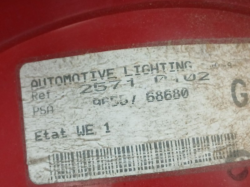 Recambio de piloto trasero izquierdo para peugeot 307 sw (3h) 2.0 hdi 110 referencia OEM IAM 9655768680  