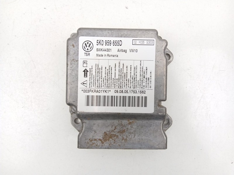 Recambio de centralita airbag para skoda yeti (5l) 2.0 tdi 4x4 referencia OEM IAM 5K0959655D 5WK44301 