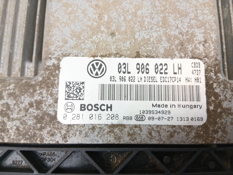 Recambio de centralita para skoda yeti (5l) 2.0 tdi 4x4 referencia OEM IAM 03L906022LH 0281016208 