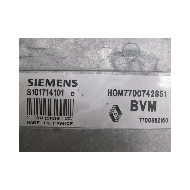 Recambio de centralita : renault 19 : 1.8 g -f3p (110,16cv) 5p [1992] para renault 19 1.8 g -f3p referencia OEM IAM S101714101  