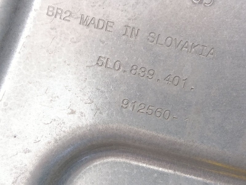 Recambio de elevalunas trasero izquierdo para skoda yeti (5l) 2.0 tdi 4x4 referencia OEM IAM 5L0839401  