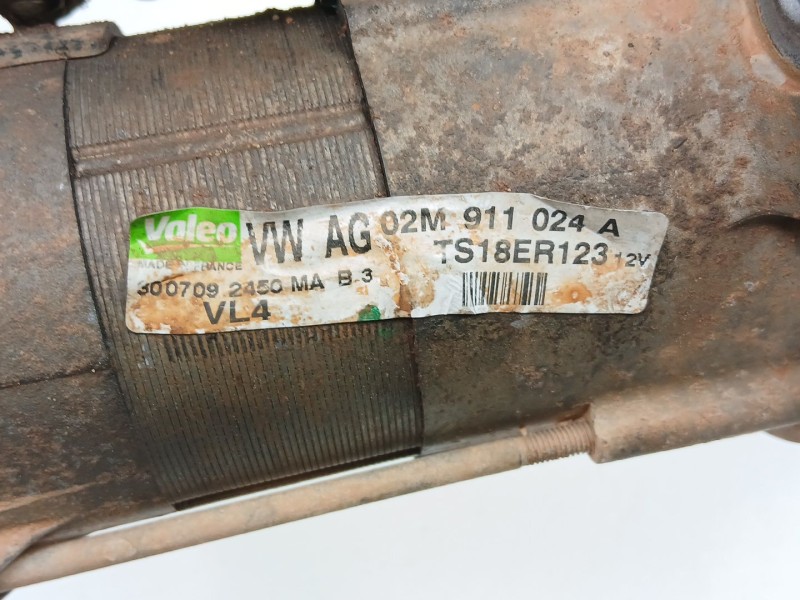 Recambio de motor arranque para skoda yeti (5l) 2.0 tdi 4x4 referencia OEM IAM 02M911024A TS18ER123 