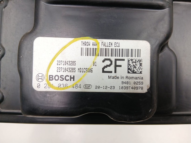 Recambio de centralita para renault express furgoneta/monovolumen 1.5 blue dci 75 (f6aa) referencia OEM IAM 237104328S 028103584
