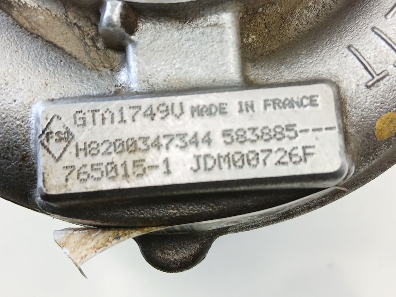 Recambio de turbo para renault scénic ii (jm0/1_) 2.0 dci (jm1k) referencia OEM IAM 8200347344 GTA1749V 