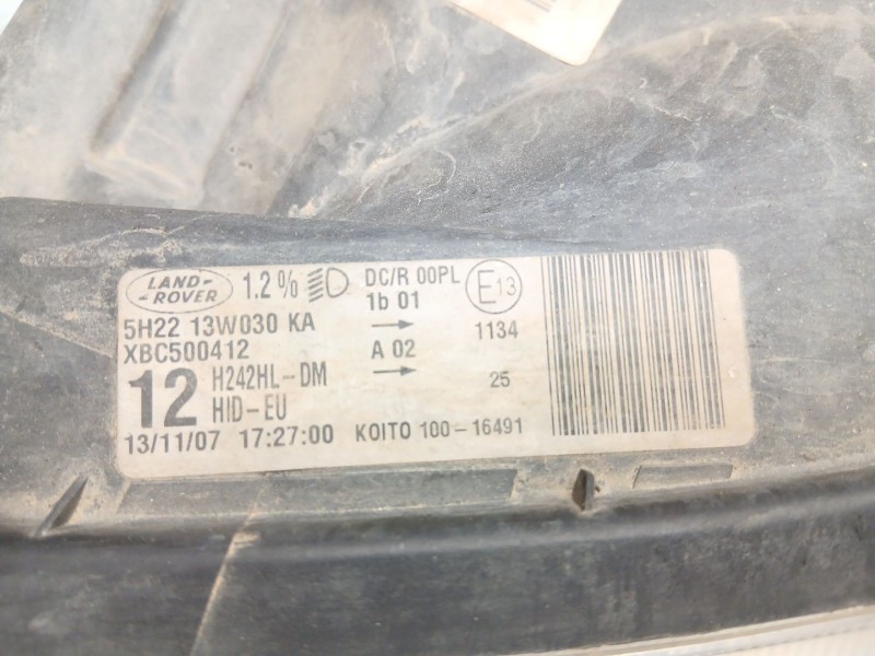 Recambio de faro izquierdo para land rover discovery iii (l319) 2.7 td 4x4 referencia OEM IAM XBC500412 5H2213W030KA 