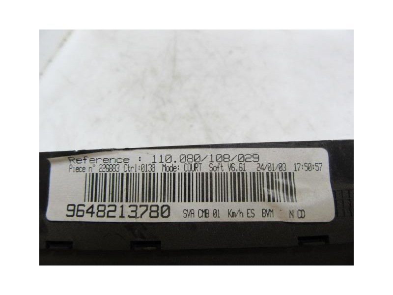 Recambio de cuadro instrumentos : peugeot 406 : 1.8g-6fz (115,57cv) [2003] para peugeot 406 1.8g-6fz referencia OEM IAM 11008010