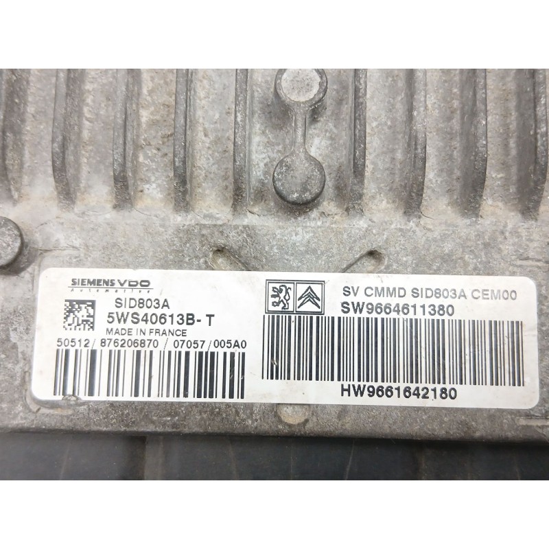 Recambio de centralita para citroën jumpy ii furgoneta 2.0 hdi 120 referencia OEM IAM 9664611380 5WS40613B 9661642180