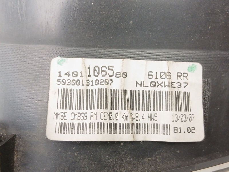 Recambio de cuadro instrumentos para citroën jumpy ii furgoneta 2.0 hdi 120 referencia OEM IAM 1401106580  