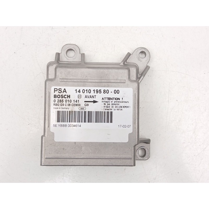 Recambio de centralita airbag para citroën jumpy ii furgoneta 2.0 hdi 120 referencia OEM IAM 1401019580 0285010141 