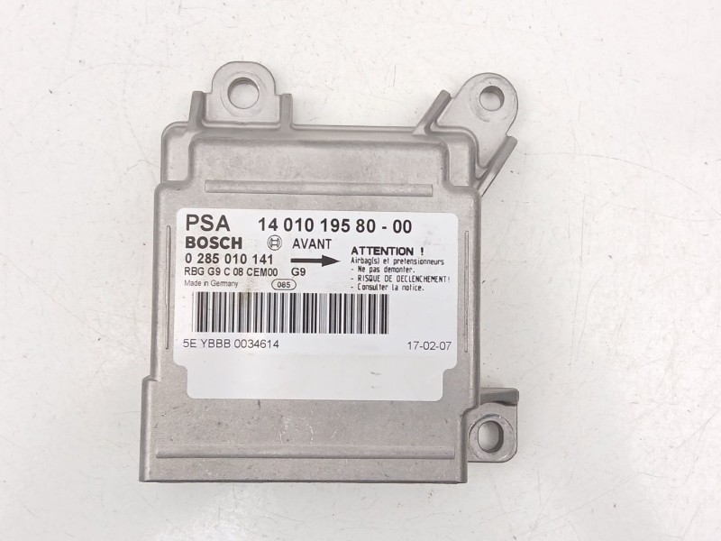 Recambio de centralita airbag para citroën jumpy ii furgoneta 2.0 hdi 120 referencia OEM IAM 1401019580 0285010141 