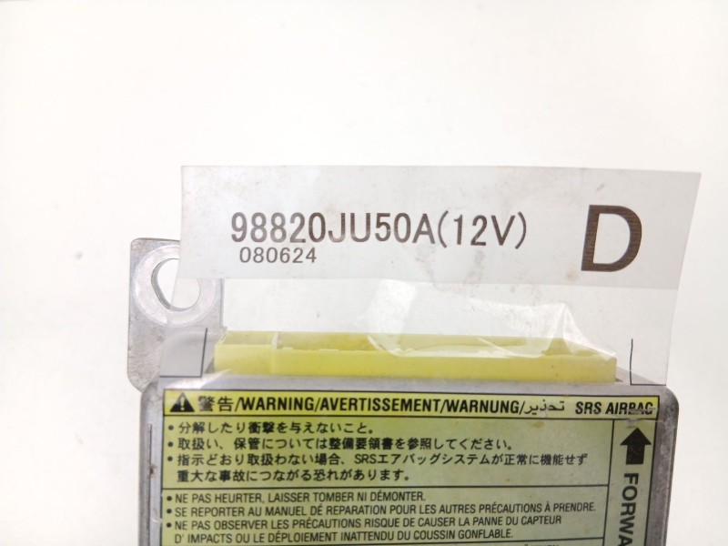 Recambio de centralita airbag para infiniti g sedán 37 referencia OEM IAM 98820JU50A  