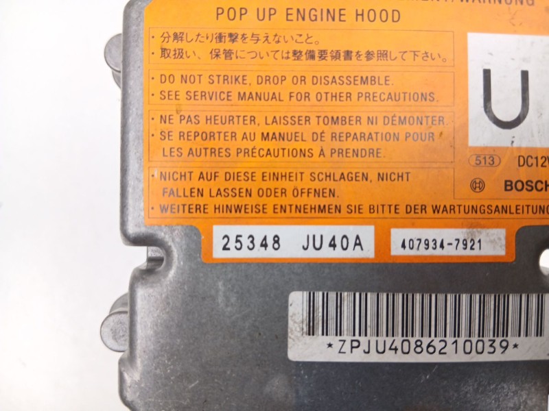 Recambio de centralita airbag para infiniti g sedán 37 referencia OEM IAM 25348JU40A  
