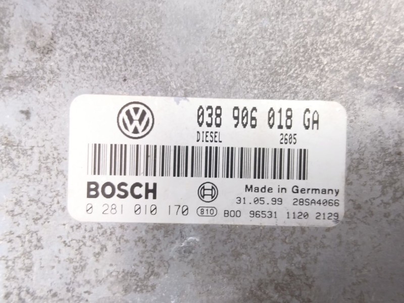 Recambio de centralita para volkswagen passat b5 (3b2) 1.9 tdi referencia OEM IAM 038906018GA 0281010170 