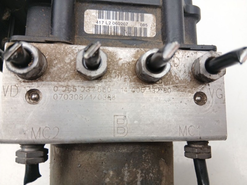 Recambio de abs para citroën jumpy ii furgoneta 2.0 hdi 120 referencia OEM IAM 1400513280 0265231850 