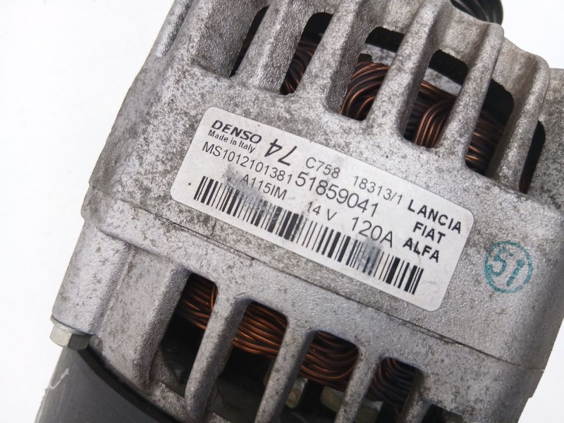 Recambio de alternador para fiat punto (199_) 1.2 (199axz1a, 199bxz1a) referencia OEM IAM 51859041  