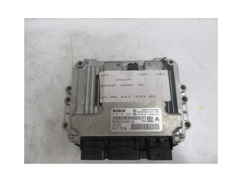 Recambio de centralita para citroën c4 1.6 td hdi-9hx5p referencia OEM IAM 9653958980 0281011863 