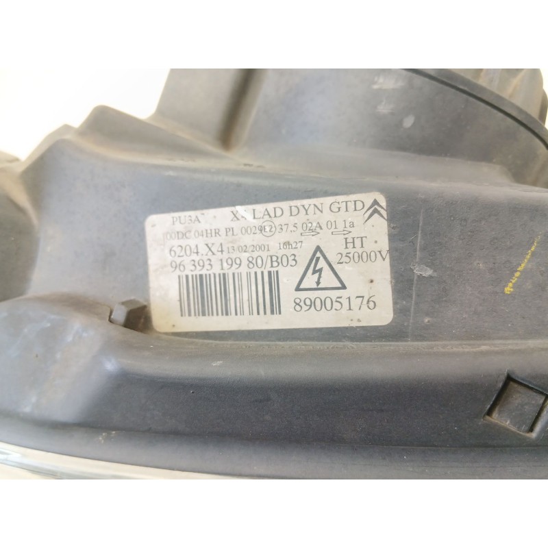 Recambio de faro izquierdo para citroën c5 2.2 hdi d-4hx- 133 cv) referencia OEM IAM 9639319980  