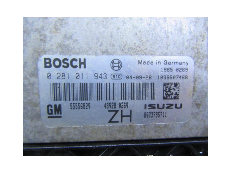 Recambio de centralita : opel astra : 1.7 cdti (89,22cv) [2004] para opel astra 1.7 cdti referencia OEM IAM 0281011943BOSCH  