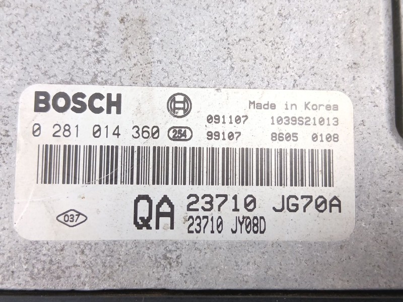 Recambio de centralita para renault koleos i (hy_) 2.0 dci 4x4 (hy0k) referencia OEM IAM 23710JY08D 0281014360 23710JG70A