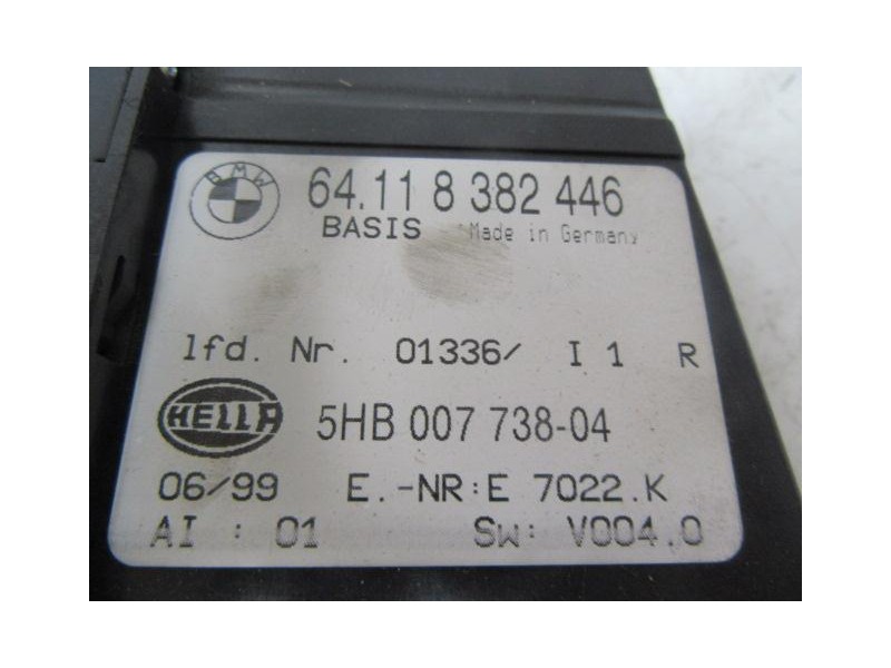 Recambio de mandos calefaccion : bmw 320 : 2.0 td (135,96cv) [1999] para bmw  320 2.0 td referencia OEM IAM 64.118382446  