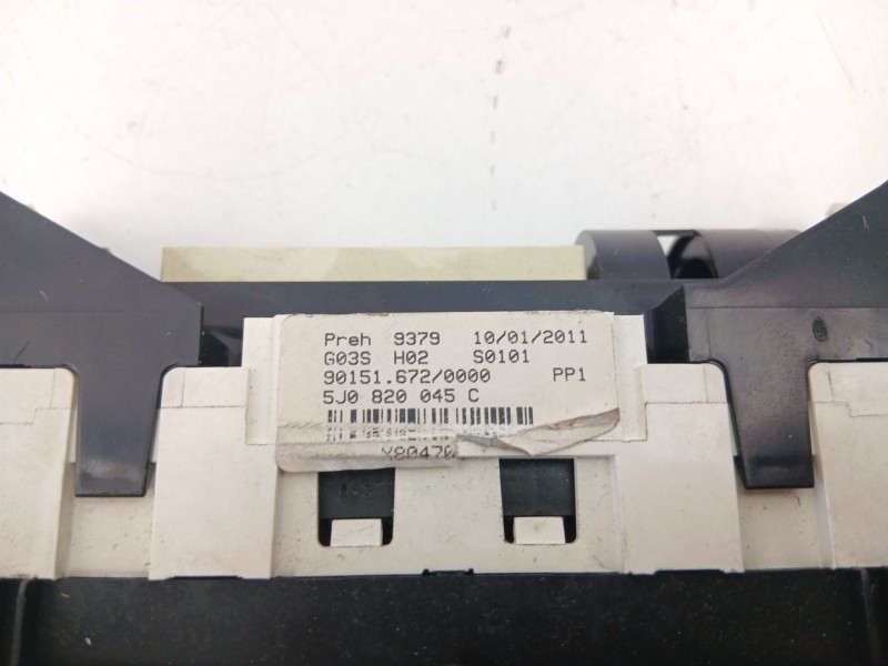 Recambio de mandos calefaccion aire para skoda fabia ii (542) 1.6 tdi referencia OEM IAM 5J0820045C  