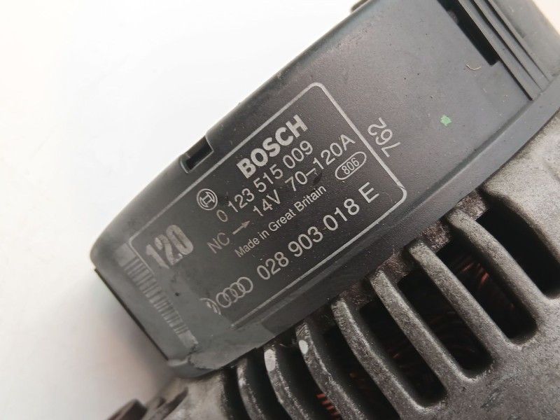 Recambio de alternador para audi a4 b5 (8d2) 1.9 tdi referencia OEM IAM 028903018E 0123515009 