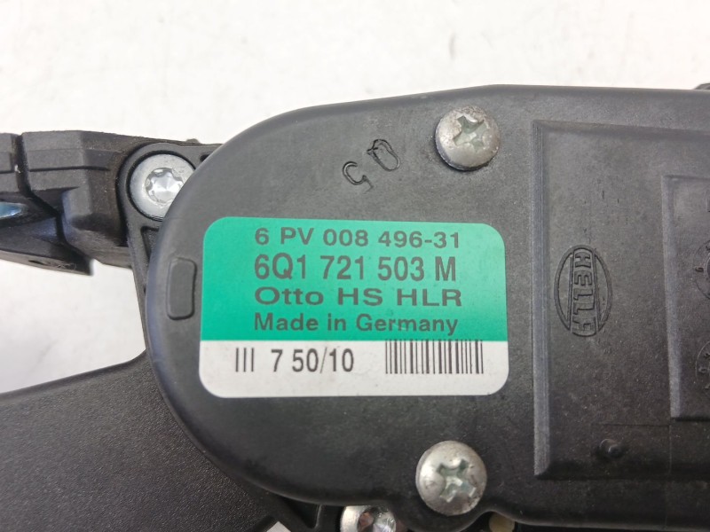 Recambio de potenciometro aceleracion para skoda fabia ii (542) 1.6 tdi referencia OEM IAM 6Q1721503M 6PV00849631 
