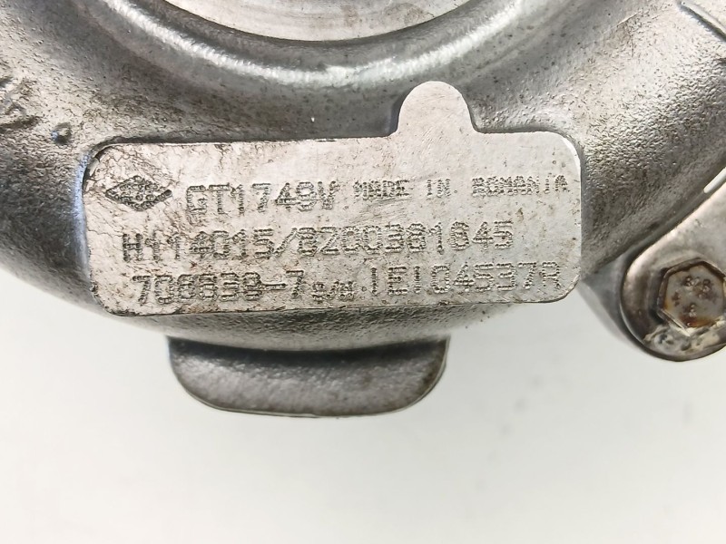 Recambio de turbo para renault espace iv (jk0/1_) 1.9 dci (jk0u) referencia OEM IAM 8200381645 GT1749V 