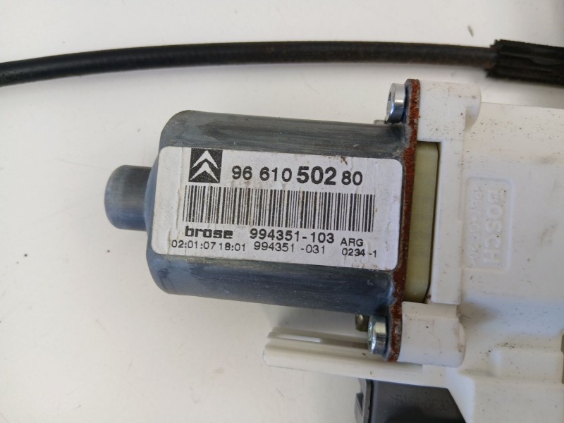 Recambio de elevalunas trasero izquierdo para citroën c6 (td_) 2.7 hdi referencia OEM IAM 9650386580  9661050280