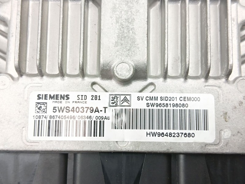 Recambio de centralita para citroën c6 (td_) 2.7 hdi referencia OEM IAM 9648237680 5WS40379A 9658198080