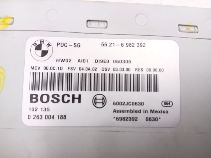 Recambio de centralita sensor aparcamiento para bmw 3 (e90) 320 i referencia OEM IAM 66216982392 0263004188 